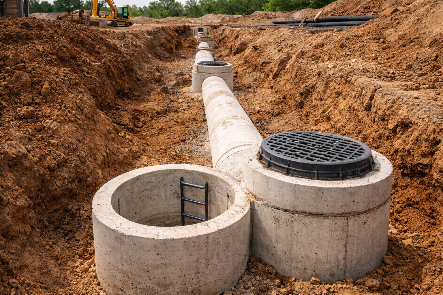 Obras de saneamiento y drenaje pluvial