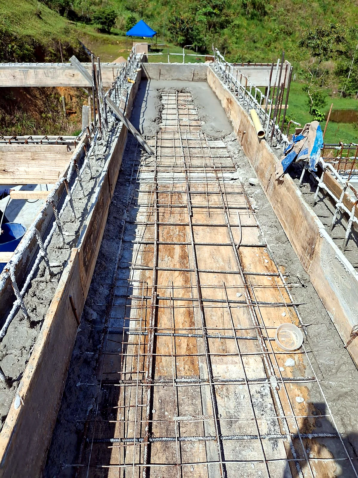 Armado de acero para estructura reforzada