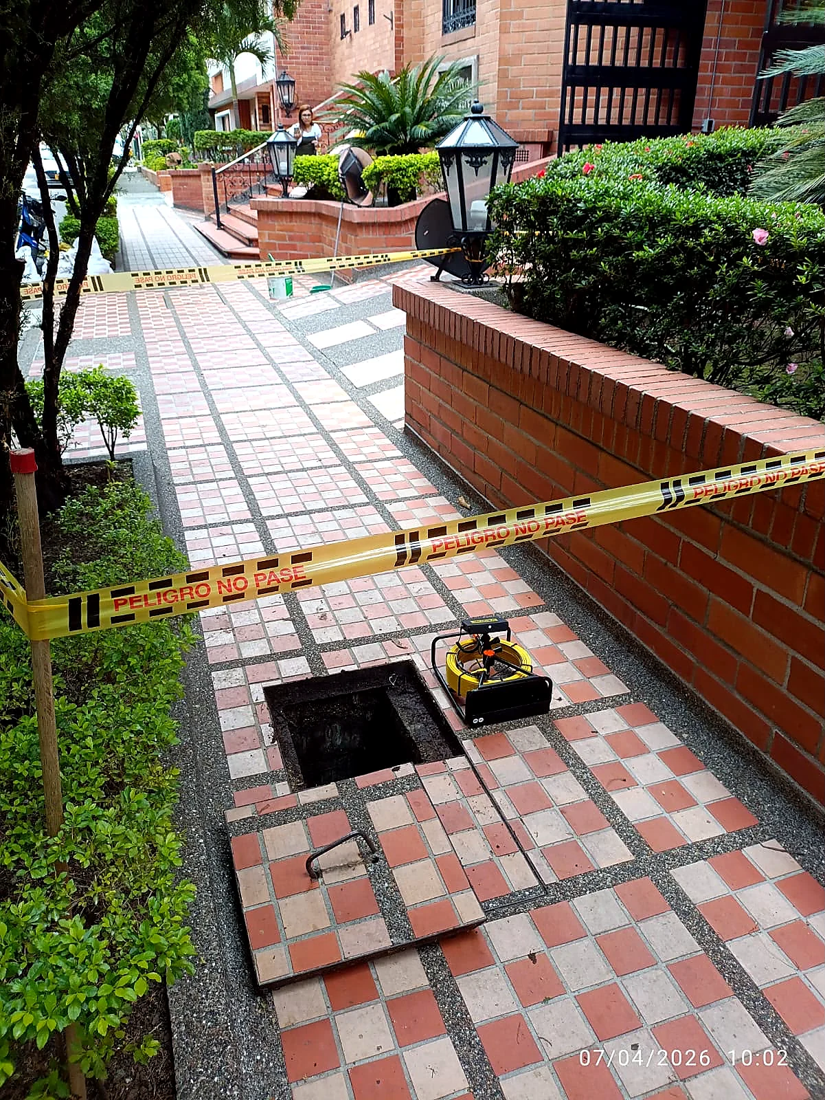 Equipo de inspección de tuberías con cámara